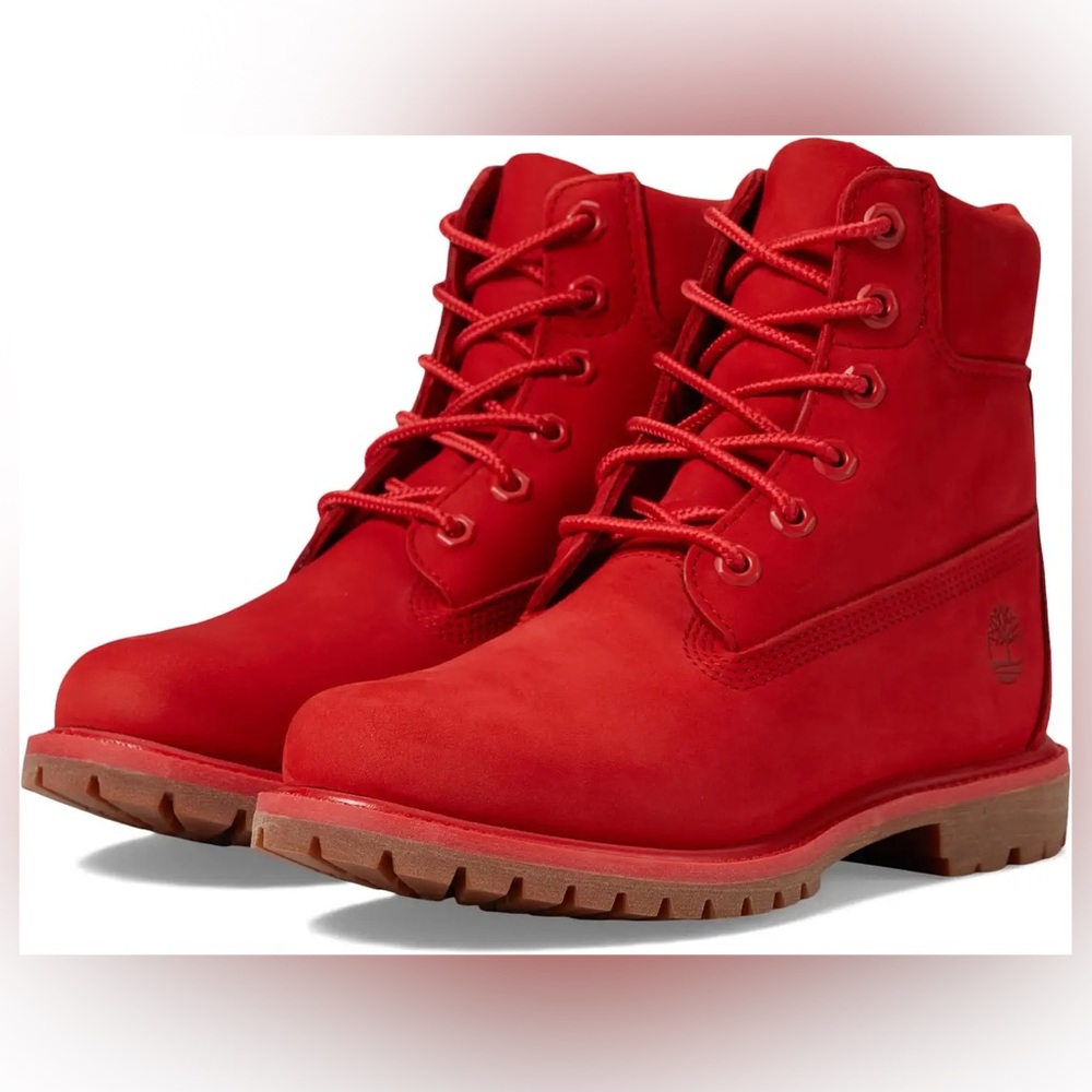 red Timberlands
